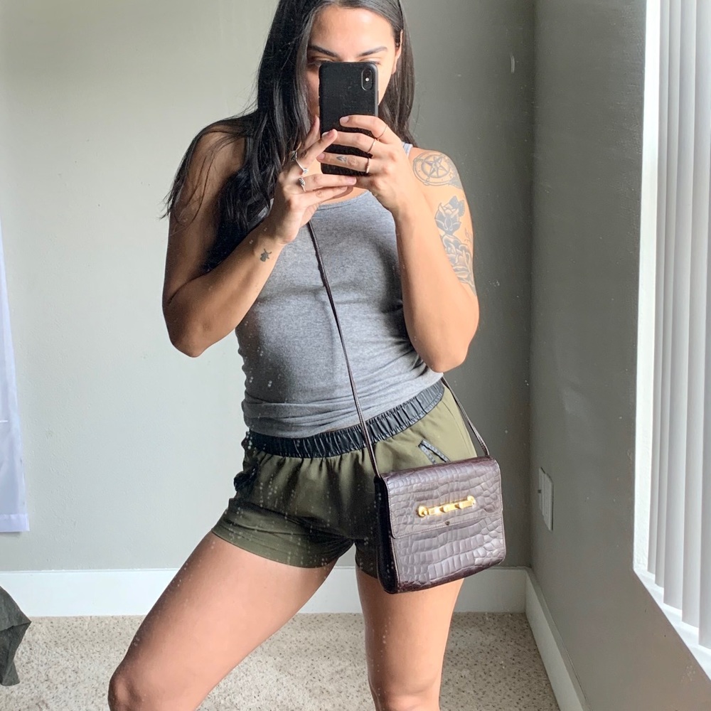 Dark Brown Desmo Crossbody bag